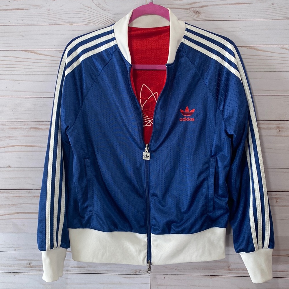 adidas Blue White Red Retro Track Jacket